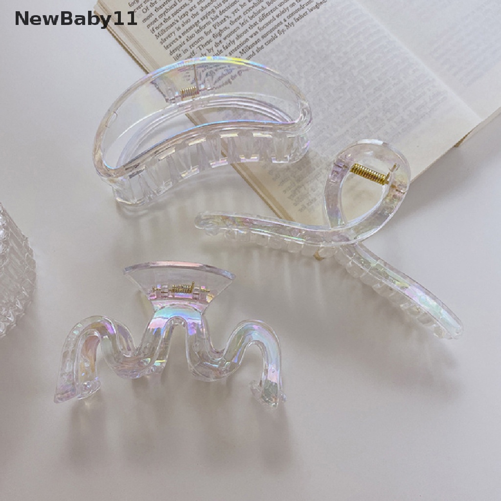 Kẹp Tóc Càng Cua Màu Laser Gradient Ngọt Ngào Thời Trang Mùa Hè Cho Nữ