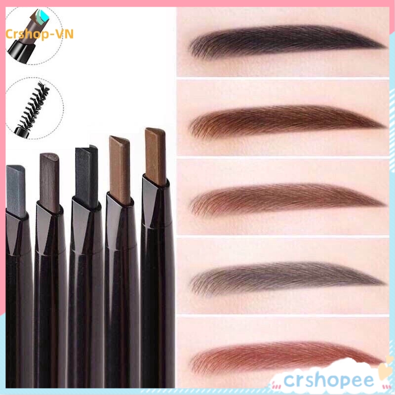 Bút Kẻ Lông Mày Xoay Tự Động Chống Thấm Nước Lâu Trôi Cho Người Mới Trang Điểm