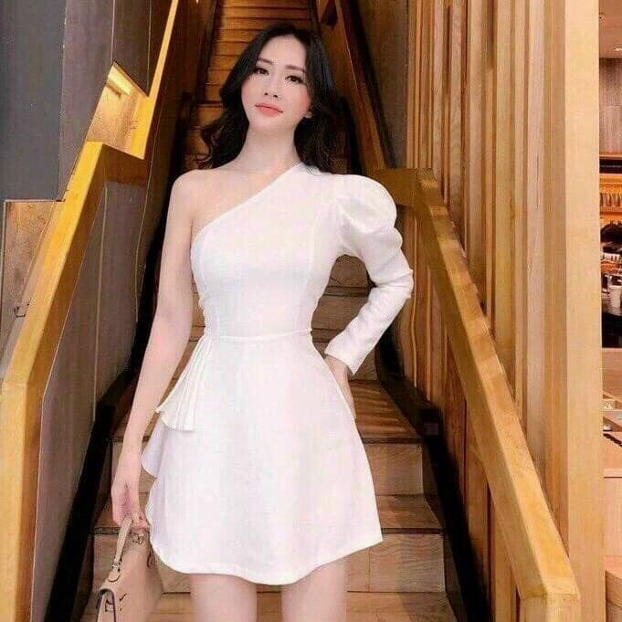 Đầm nữ - đầm lệch vai bèo AISA