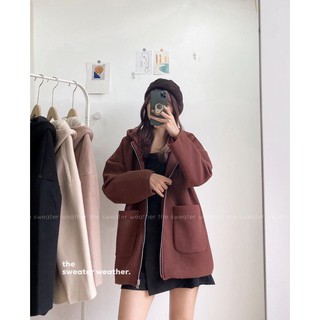 Áo khoác dạ có mũ TSW