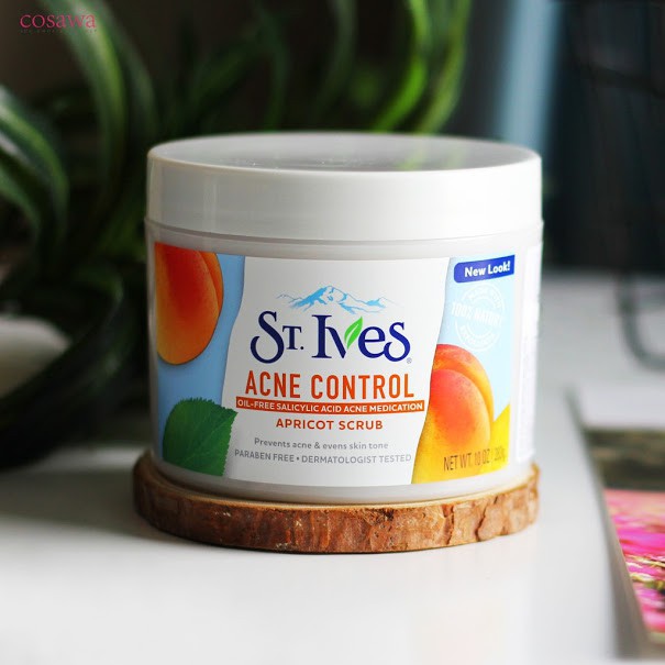 Tẩy tế bào chết toàn thân St.Ives Acne Control Apricot Scrub 283g USA