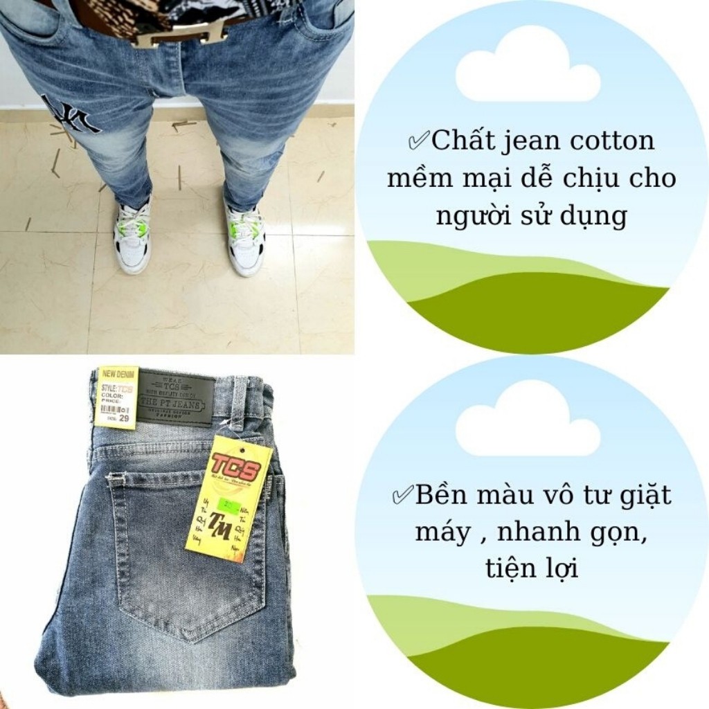 Quần Jean nam (FREE SHIP) Quần Jean Nam Chất Bò Cao Cấp Phong Cách Hàn Quốc | BigBuy360 - bigbuy360.vn