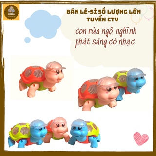 Đồ chơi rùa pin chạy pin, nhạc, đèn
