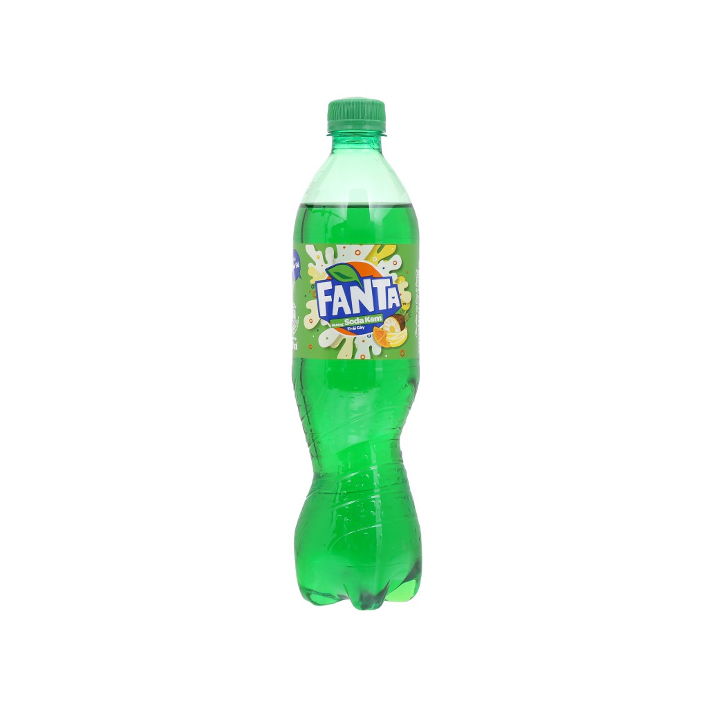Thùng 24 chai nước ngọt Fanta hương Soda Cream 600ml - Vị Soda kết hợp với Kem tươi - Hương trái cây cực sảng khoái