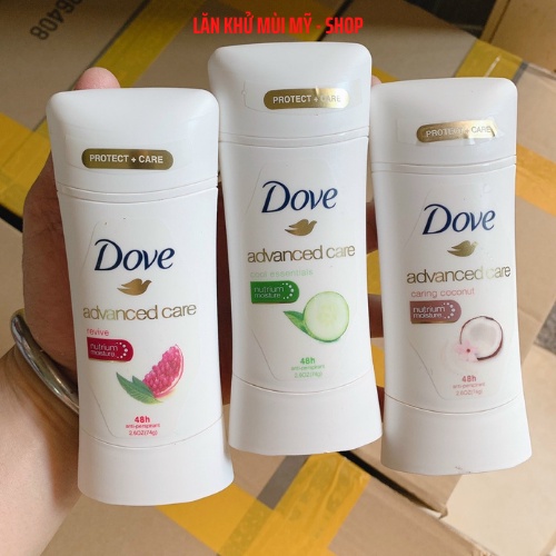 [USA] Lăn Khử Mùi Dove Advanced Care Hương Trái Cây Tươi Mát 74g (Sáp - Nữ)