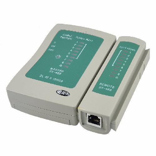 Bộ Test Cáp Mạng 468 (tặng kèm pin) .Hộp Kiểm Tra Dây Mạng - RJ45 RJ11 Hàng chính hãng