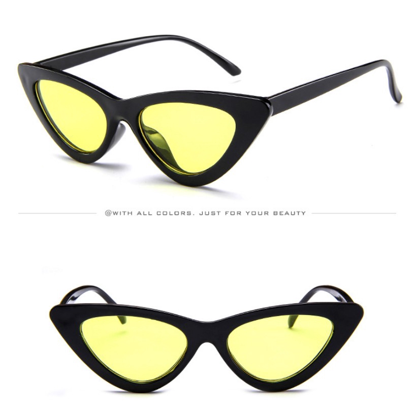 Kính Mát Mắt Mèo Phong Cách Retro Phương Tây Chống Tia Uv400