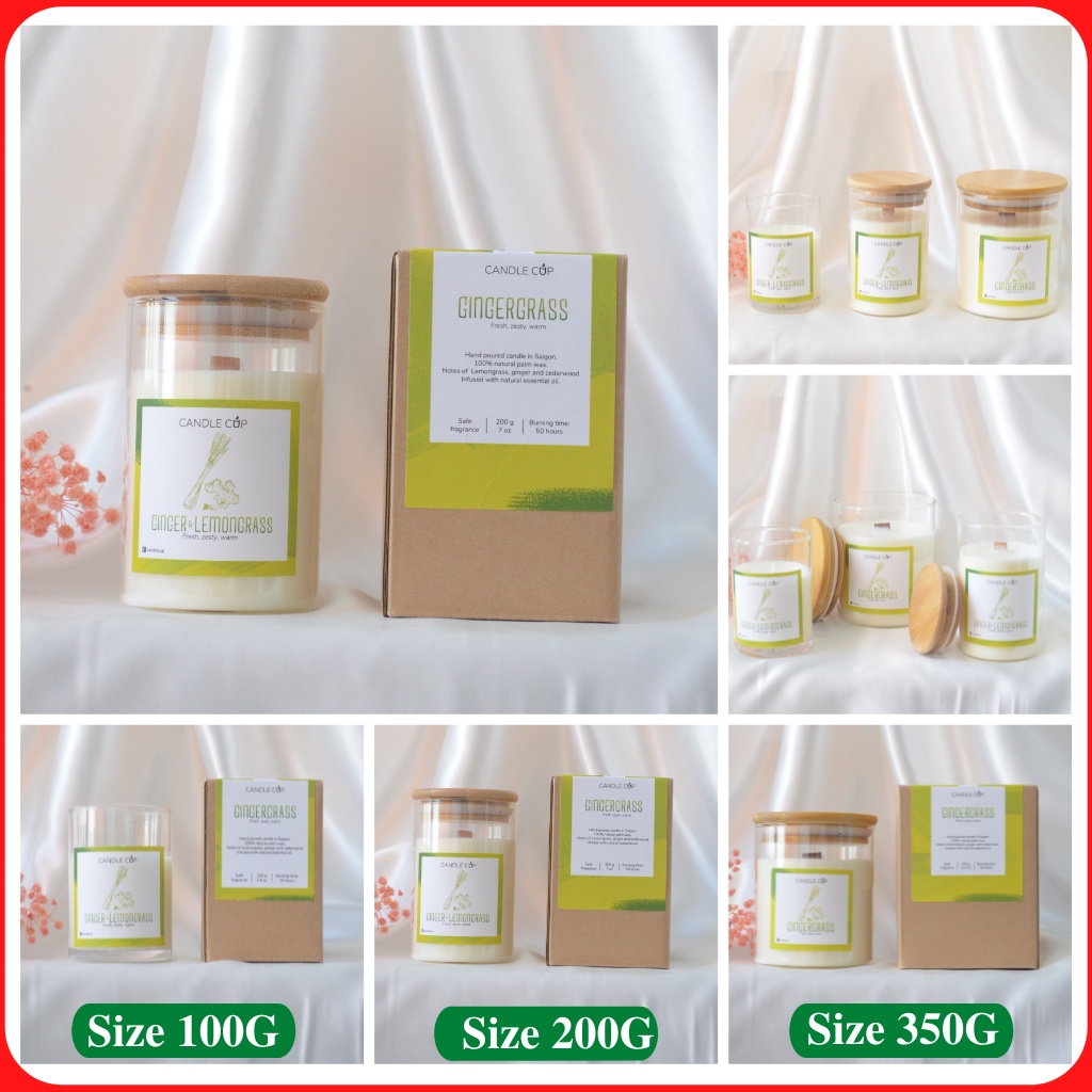 Nến thơm phòng AGAYA candle cup - Thành phần thiên nhiên an toàn cho người sử dung