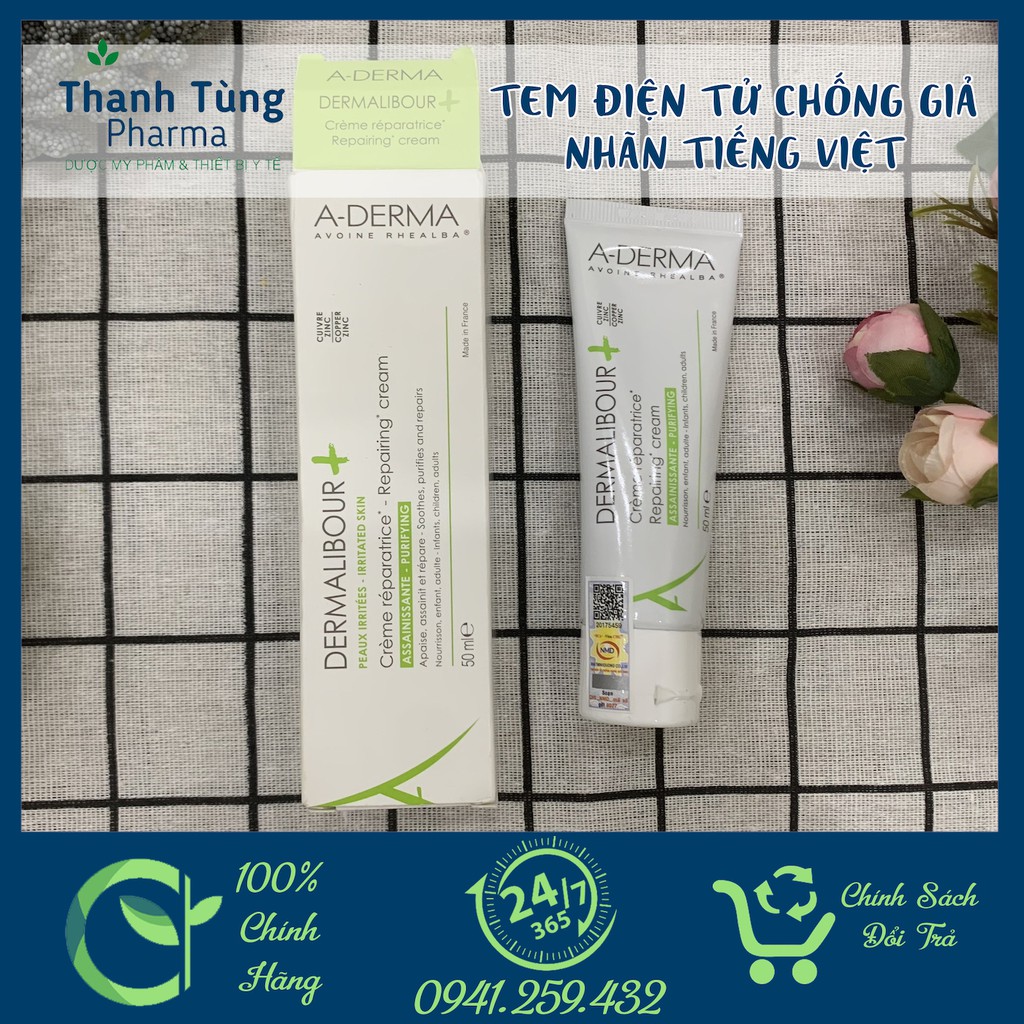 Kem làm dịu, phục hồi da Repairing Cream tuýp 50ml Nhập khẩu Pháp