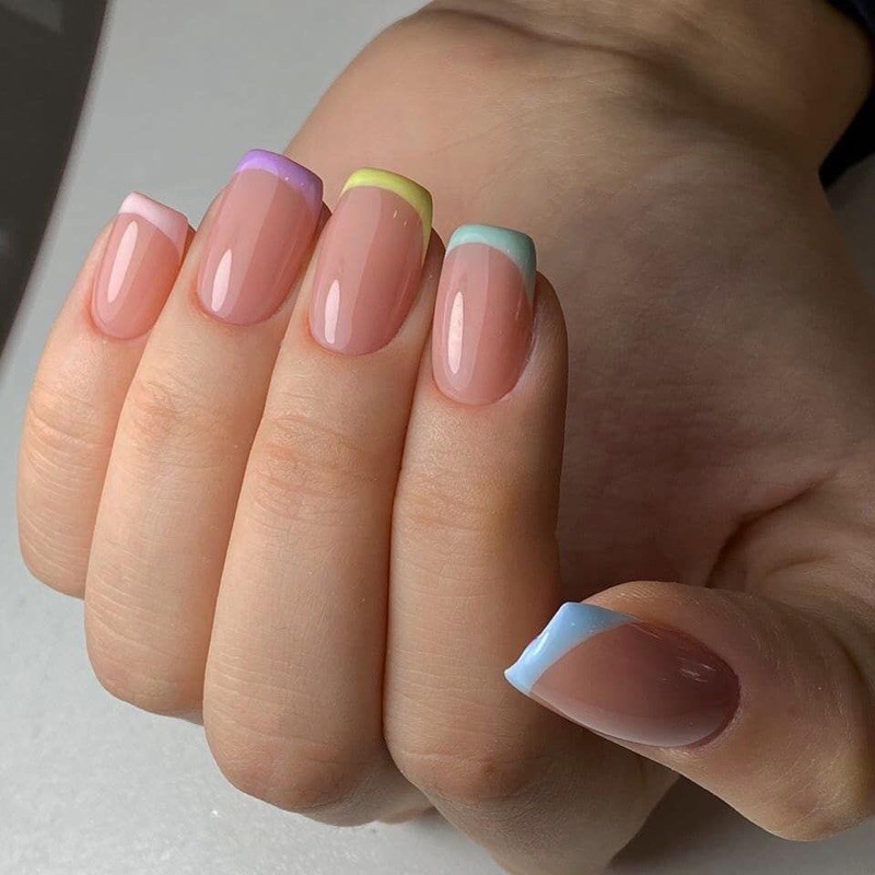 [ NAILS BOX ] VIỀN NHIỀU MÀU ĐƠN GIẢN