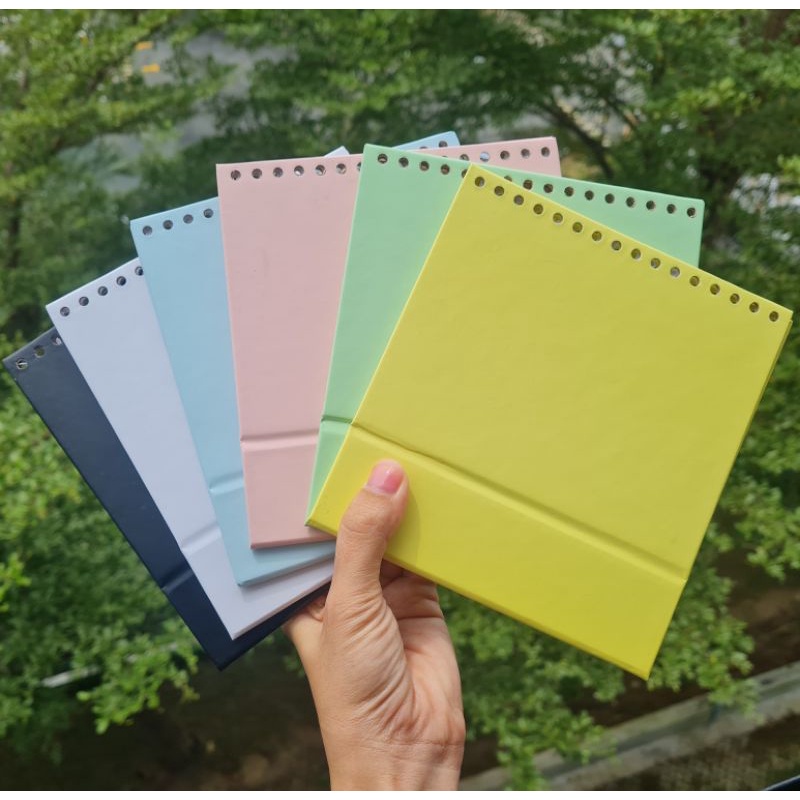 Đế lịch ngang mini 14x11cm nhiều màu pastel (đã đục lỗ sẵn)