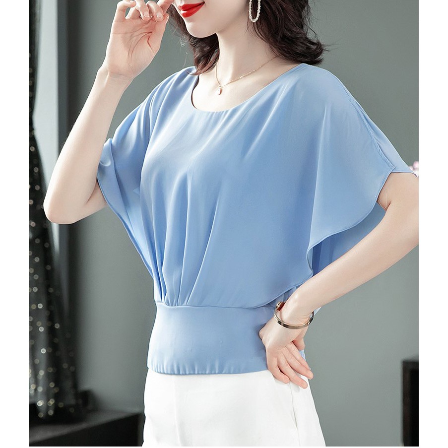 Áo voan tay cánh dơi thanh lịch  L12-221