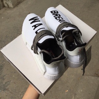 ( Ảnh thật ) Sneaker Human Race trắng chữ đen