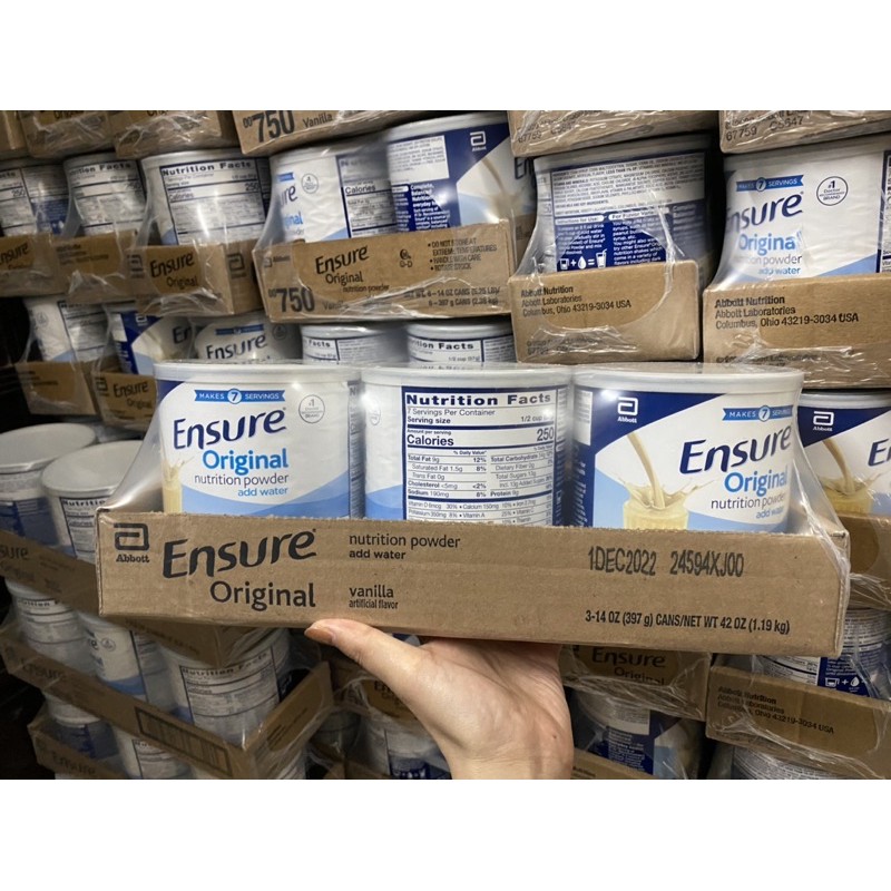 Sữa Ensure Mỹ mẫu mới hộp 400gr