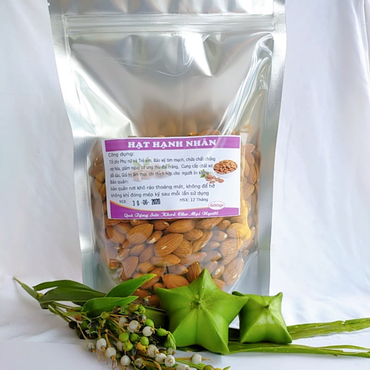 500GRAM HẠNH NHÂN CHUẨN MỸ(SỐNG HOẶC CHÍN HOẶC RANG BƠ)