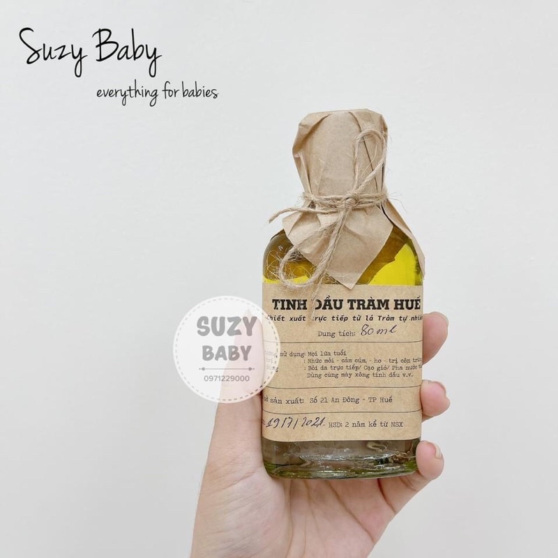 Tinh dầu tràm huế cho bé, Suzy baby