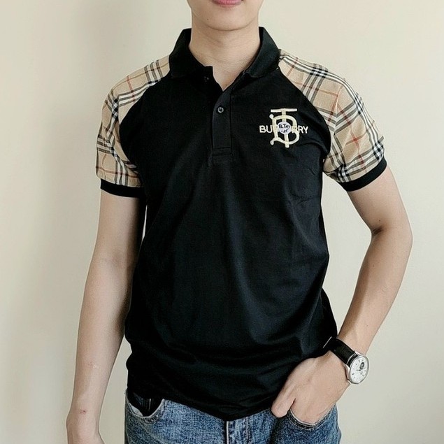 Áo thun nam Polo ngắn tay có cổ họa tiết đơn giản lịch lãm!!! | BigBuy360 - bigbuy360.vn