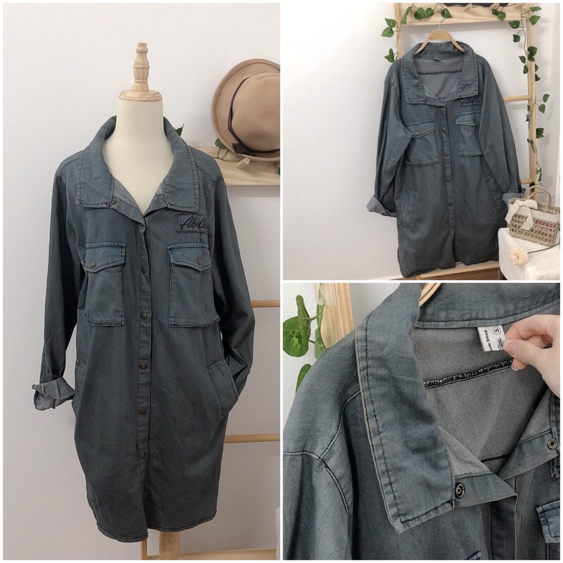 Áo khoác bò khoác jean siêu đỉnh dưới 65 kg