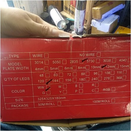 1 mét Led dây 2835, Led đôi sáng Vàng ( Điện 220v )