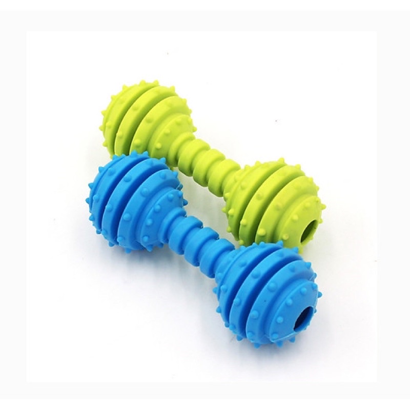 Đồ chơi cho chó cao su hình quả tạ có chuông