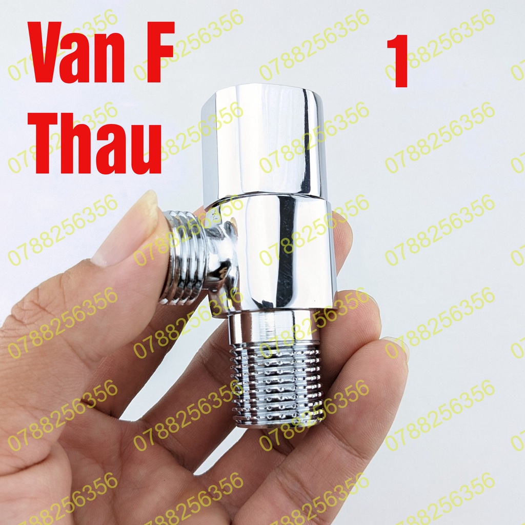 Van F inox SUS304 có khóa ra 1 đường nước, van T cầu chữ F