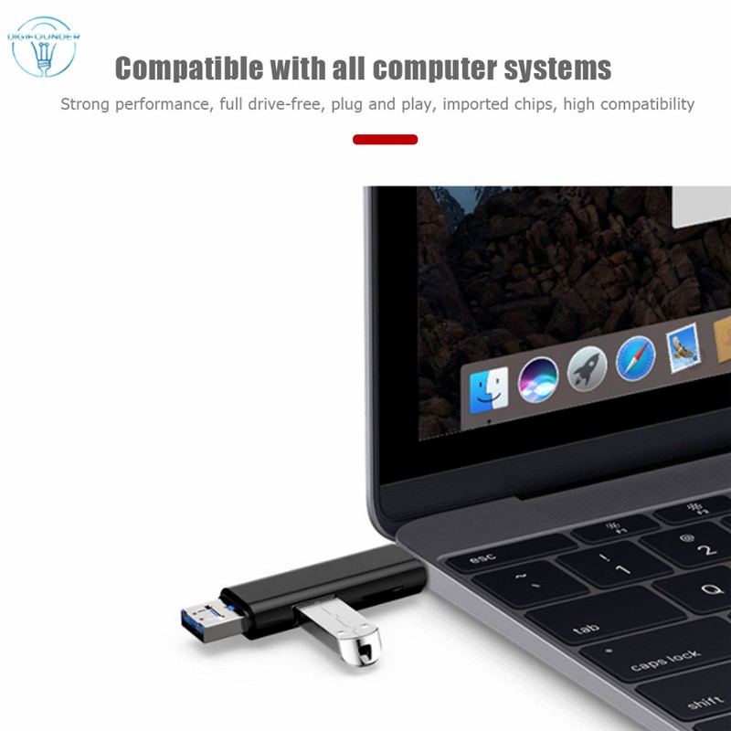 Đầu Đọc Thẻ Nhớ Usb 3.0 5 Trong 1 Chất Lượng Cao