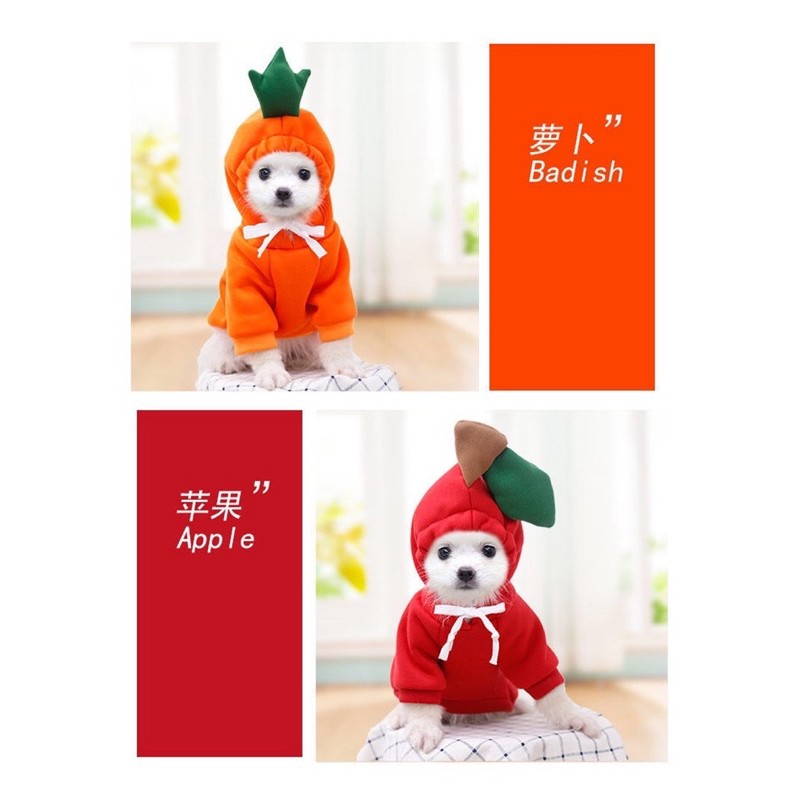 Áo nỉ hình trái cây CUTE size từ 1-15kg