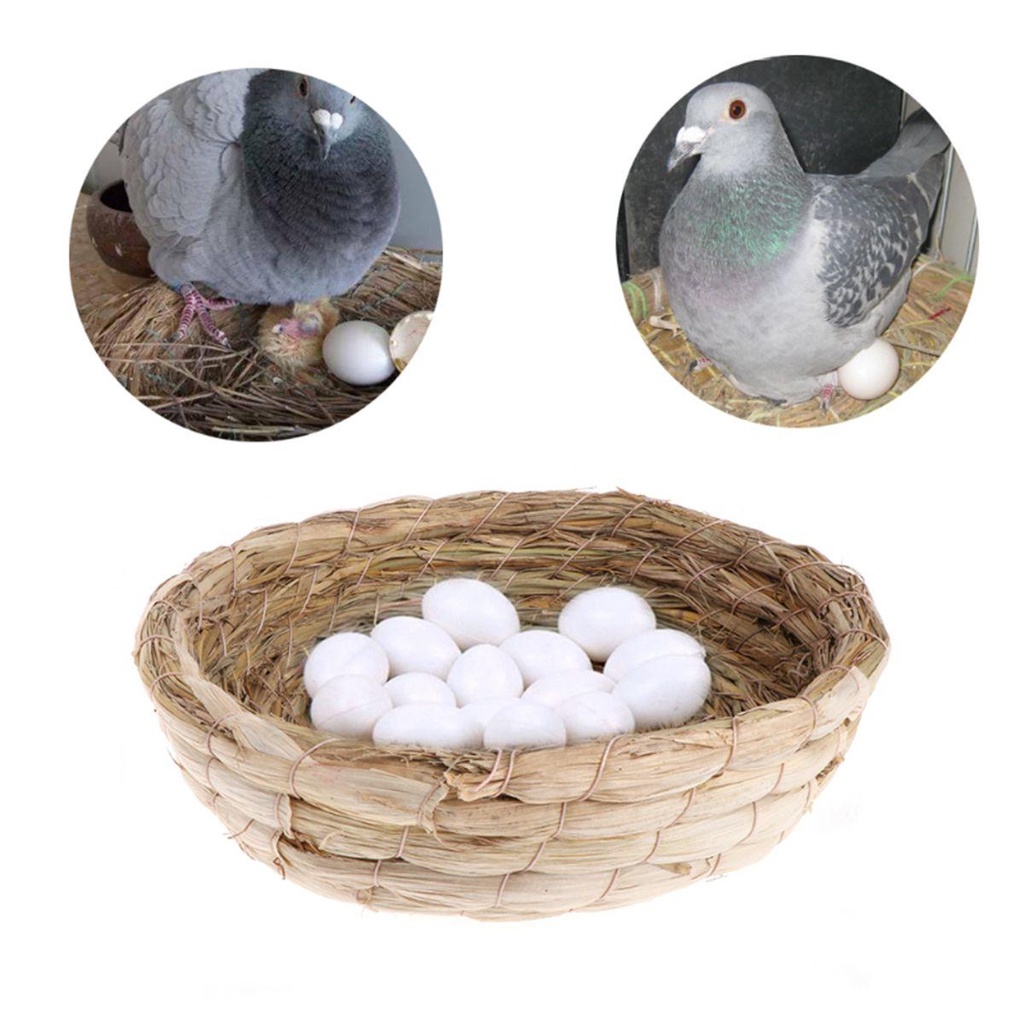 [COD] Tổ Chim / Chuột Hamster / Chim Vẹt Đan Rơm Thủ Công Tự Nhiên