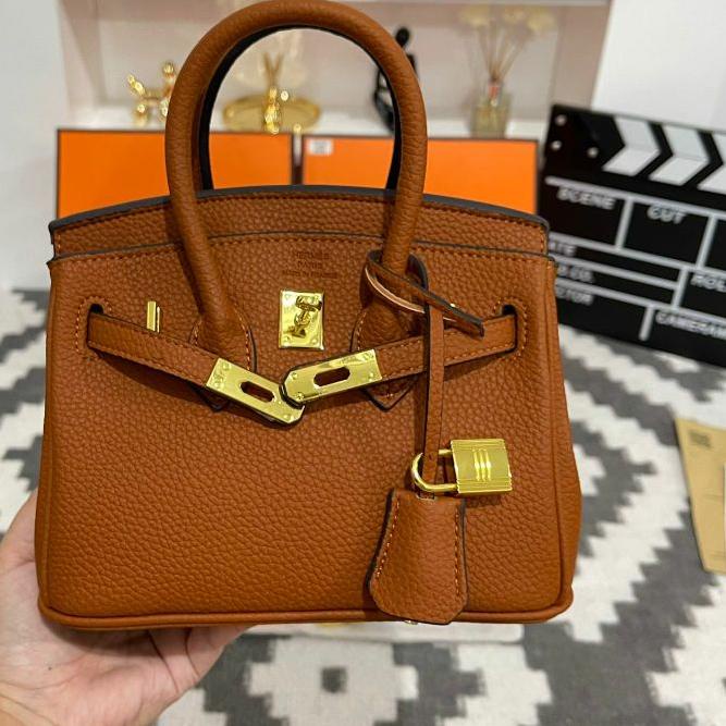 Tr6★ Túi Xách MINI H BRKIN MINI GHW 3 Màu Sắc Sang Trọng