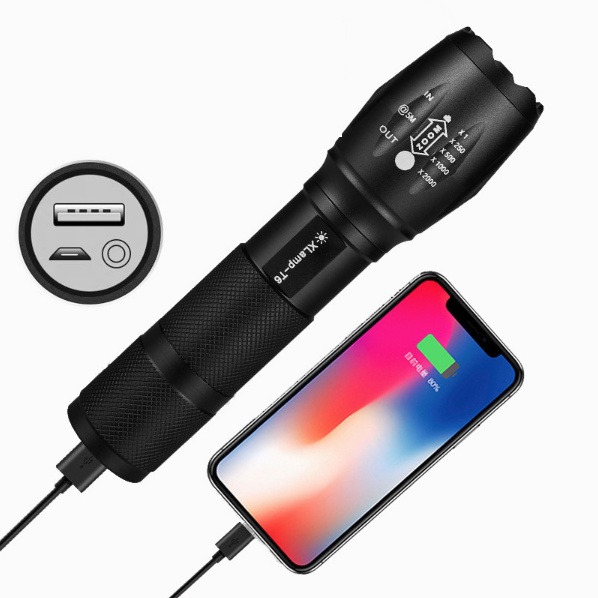 Đèn Pin sạc được 2 chiều_pin dự phòng điện thoại_chống nước