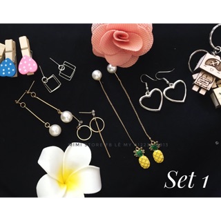 Bông tai - Combo 5 đôi bông tai bất kì