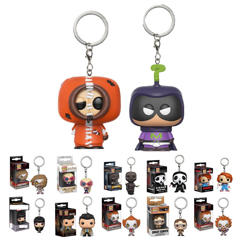 Mặt dây chuyền móc khóa chất lượng cao Pop Funko có Chucky Elvira Pennywise và