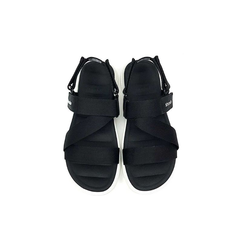 Giày Sandals Shondo F6 Đen đế trắng ⚡ 𝐅𝐑𝐄𝐄 𝐒𝐇𝐈𝐏 ⚡ F6 Sport Shondo  F6S003