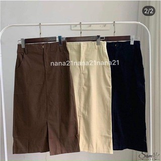 Chân váy kaki chữ A vintage