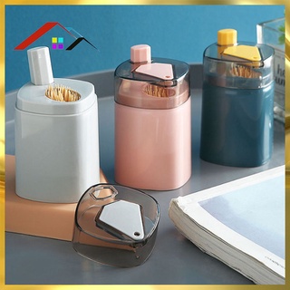Hộp đựng tăm xỉa răng nhấn tự động tứ giác cao cấp hủ đựng tăm thông minh tiện ích
