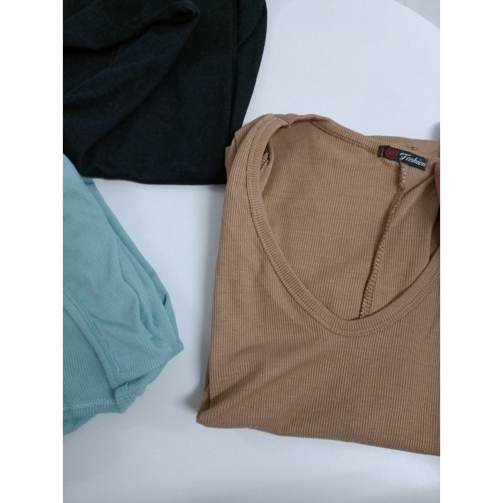 Đầm nữ cổ tim tay ngắn form xoè nhẹ nhàng nữ tính chất thun gân mềm mại, 3 màu đen - xanh- nâu MIDORI247
