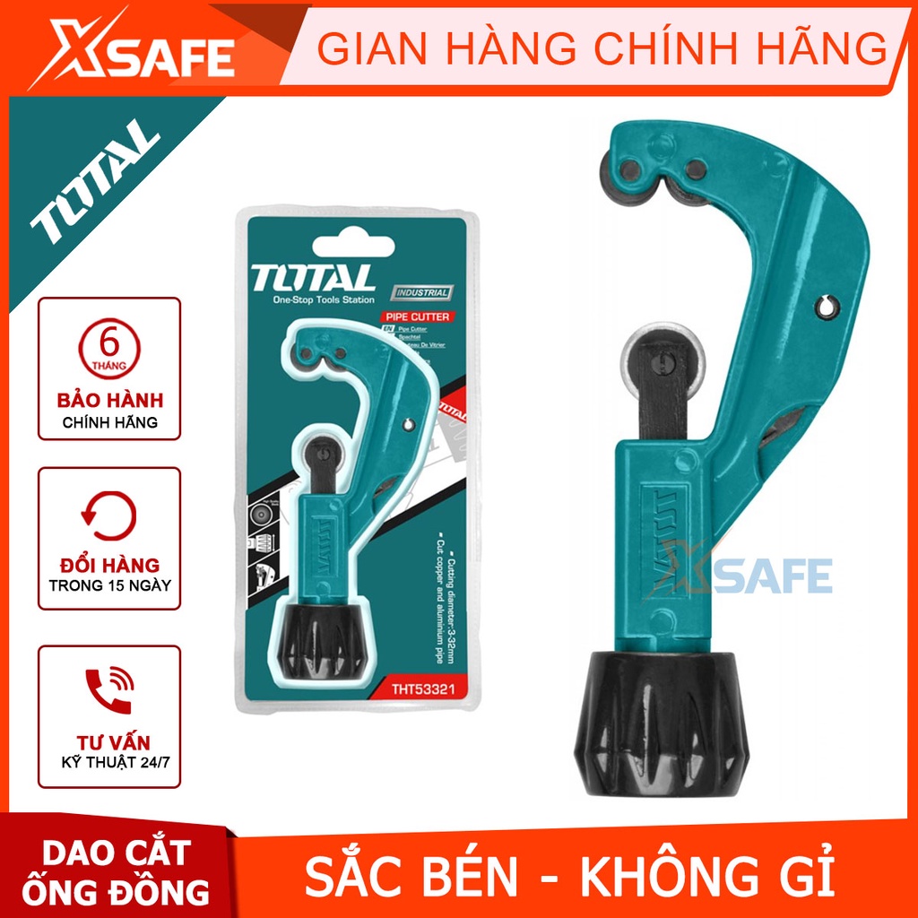 Dao cắt ống kim loại chuyên dụng TOTAL THT53321 lưỡi dao siêu bén chống rỉ cắt ống đồng nhôm sửa chữa máy lạnh tủ lạnh
