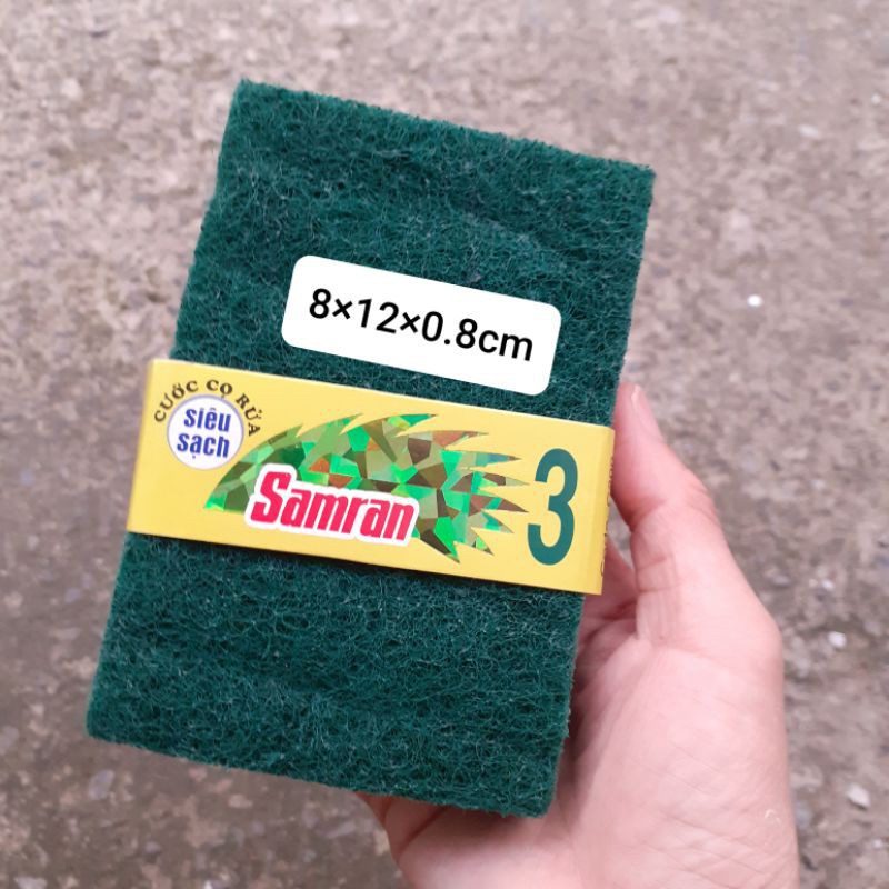 Cước rửa chén chà xoong Samran màu xanh nhám (lớn/nhỏ)