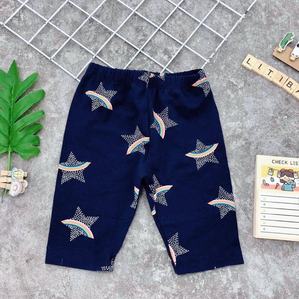 Quần legging bé gái, quần legging cho bé chất cotton mềm mát, size 1-8 tuổi - SUNKIDS