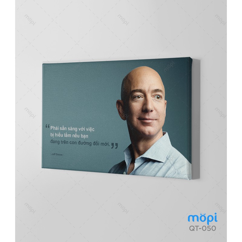Bộ 01 Tranh Câu Nói Nổi Tiếng Của Jeff Bezos Trang Trí Treo Tường Tạo Động Lực Cho Nhân Viên