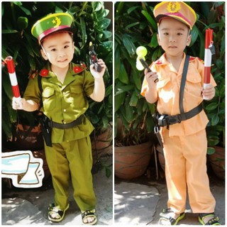 Nguyên Set Đồ Công An Trẻ Em Đầy Đủ Phụ Kiện Đi Kèm Đủ Size Đủ Màu Giá Rẻ Nhất Thị Trường