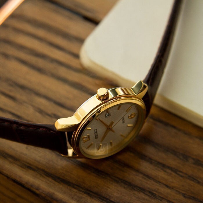 Đồng hồ Nữ Seiko Regular SUR658P1 dây da, mặt kính Hardlex (Kính cứng) - chống chầy chống nước