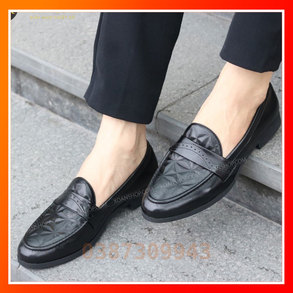 Giày Da Nam Giá Rẻ In 3D Thời Trang  - Mã G012 | BigBuy360 - bigbuy360.vn