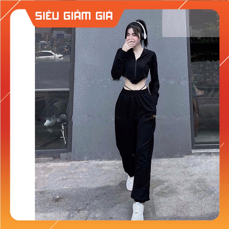 Set Crotop Xinh Dài tay Khóa Mũ Quảng Châu SB2095-Teen 888