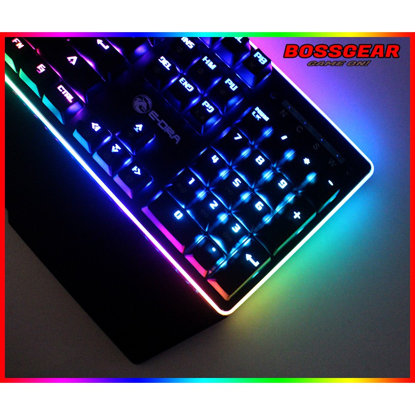 Bàn phím cơ EDRA EK308 RGB ( Switch quang chống nướcLED RGBBH 2 năm )