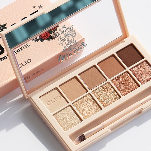 Các Mẫu Bảng Phấn Mắt 10 màu Clio Pro Eye Palette đủ tone màu