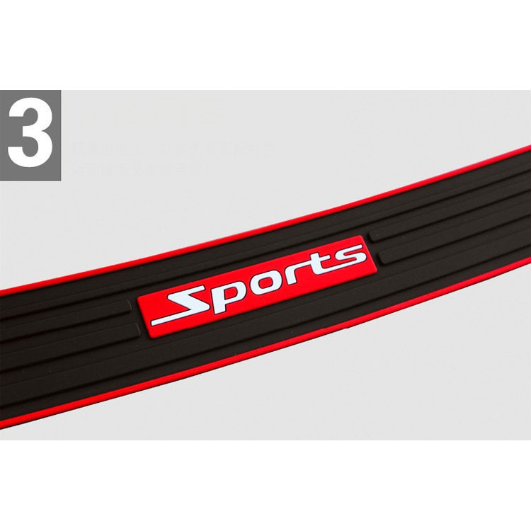 Dải Cao Su Sport Dán Trang Trí Bảo Vệ Chống Trầy Cốp Sau ô Tô Ms-230