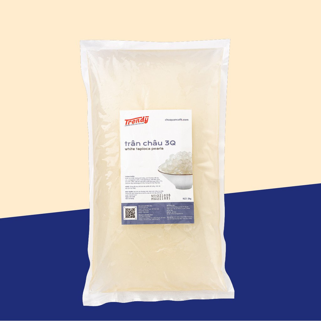 Trân châu trắng 3Q Trendy gói 2kg