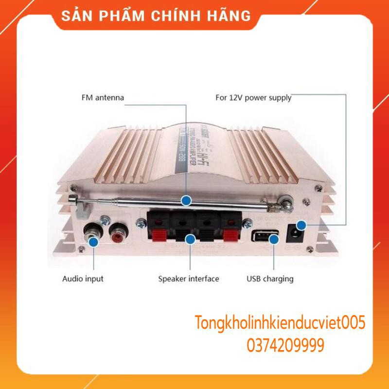 . Amply xe hơi mini SON-288 600W 12V ..