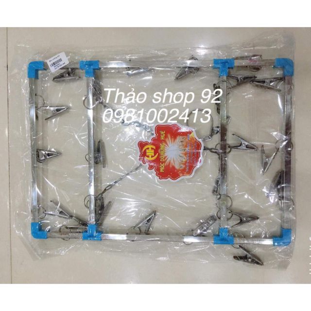 Móc chùm inox 20 kẹp